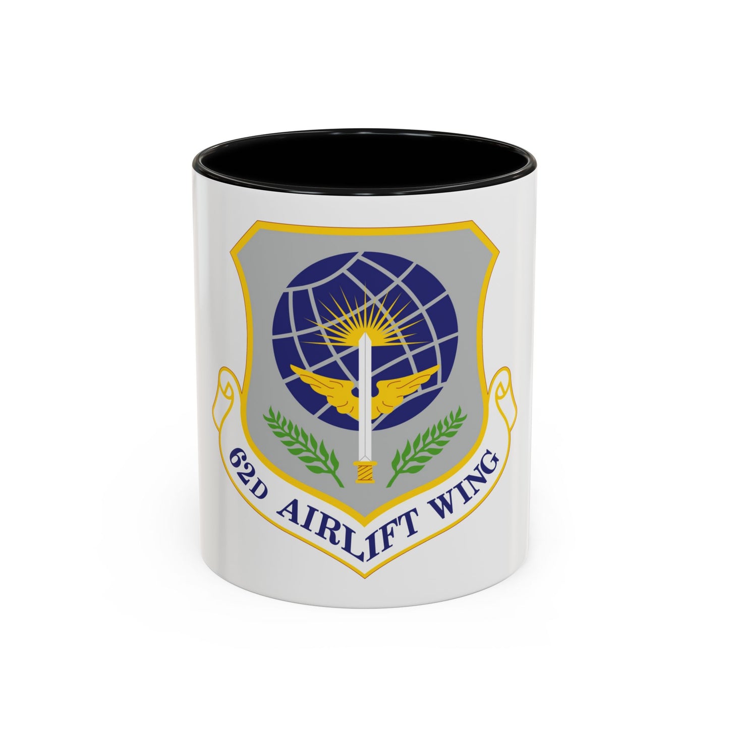 62d Airlift Wing (U.S. Air Force) Accent Coffee Mug