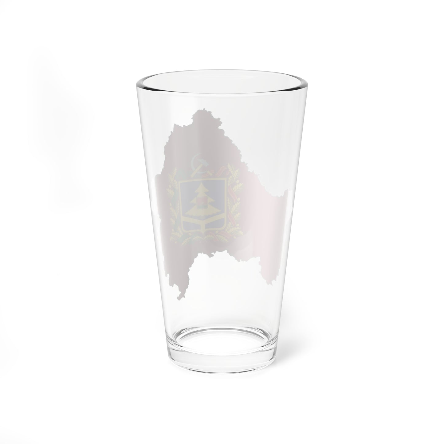 Flag map of Bryansk Oblast (Russia) Pint Glass 16oz