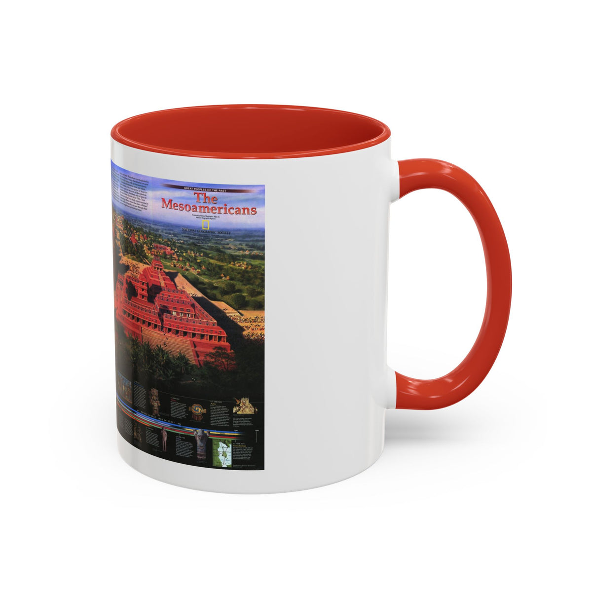 North America - The Mesoamericans (1997) (Map) Accent Coffee Mug