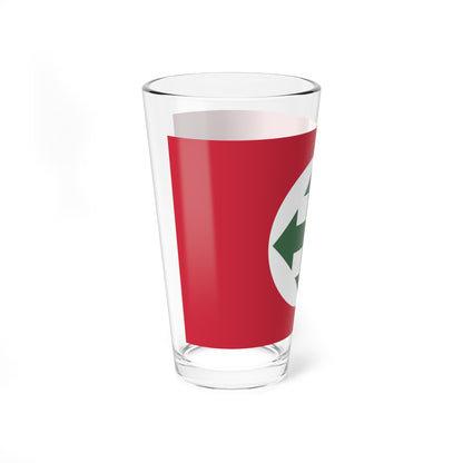 Flag of the Arrow Cross Party 1937 to 1942 (Hungary) Pint Glass 16oz