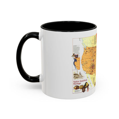 North America - Native American Heritage (1991) (Map) Accent Coffee Mug