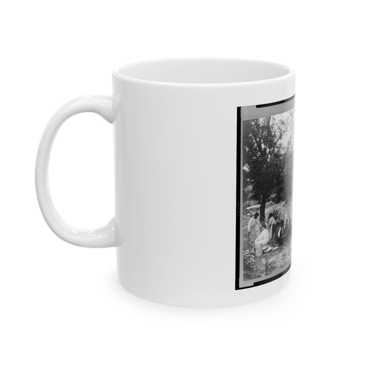 Gettysburg Camp Of Captain Huft (U.S. Civil War) White Coffee Mug