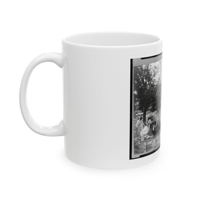 Gettysburg Camp Of Captain Huft (U.S. Civil War) White Coffee Mug