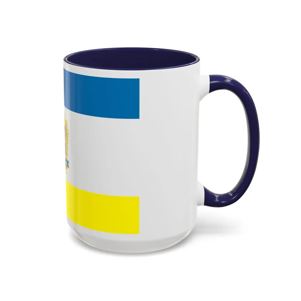 Flag of Ternopil Ukraine - Accent Coffee Mug-Go Mug Yourself