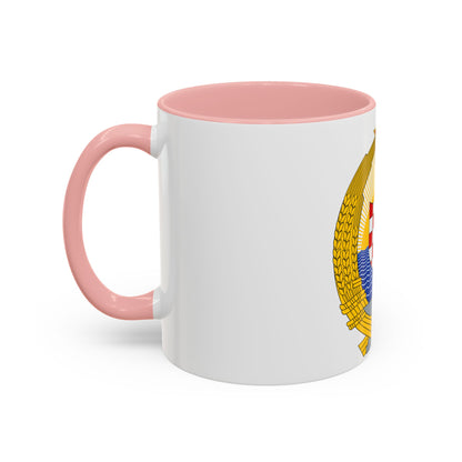 Coat of Arms of the Socialist Republic of Croatia - Accent Coffee Mug
