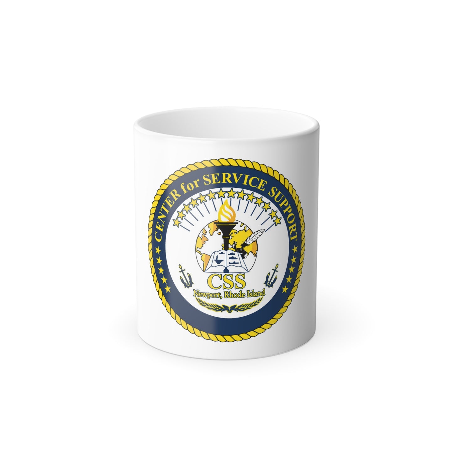 Center for Service Support Newport RI (U.S. Navy) Color Changing Mug 11oz