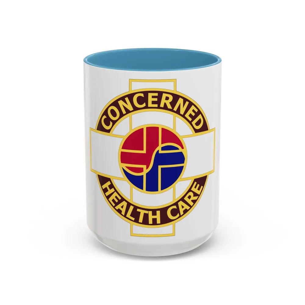 Medical Command Korea (U.S. Army) Accent Coffee Mug-15oz-Light Blue-Go Mug Yourself