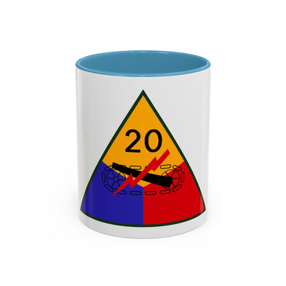 20th Armored Division (U.S. Army) Accent Coffee Mug