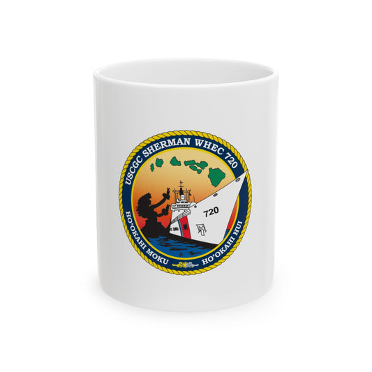 USCCG Sherman (U.S. Coast Guard) White Coffee Mug