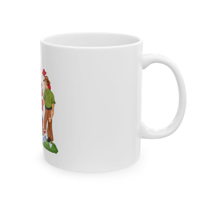 Coat of Arms Darwin Australia - White Coffee Mug
