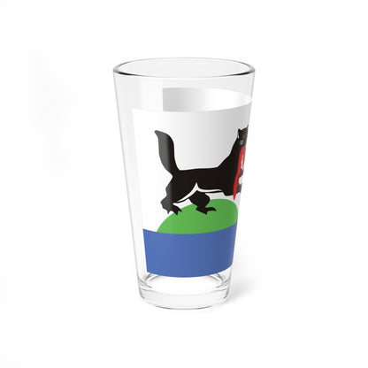 Flag of Irkutsk Irkutsk oblast (Russia) Pint Glass 16oz