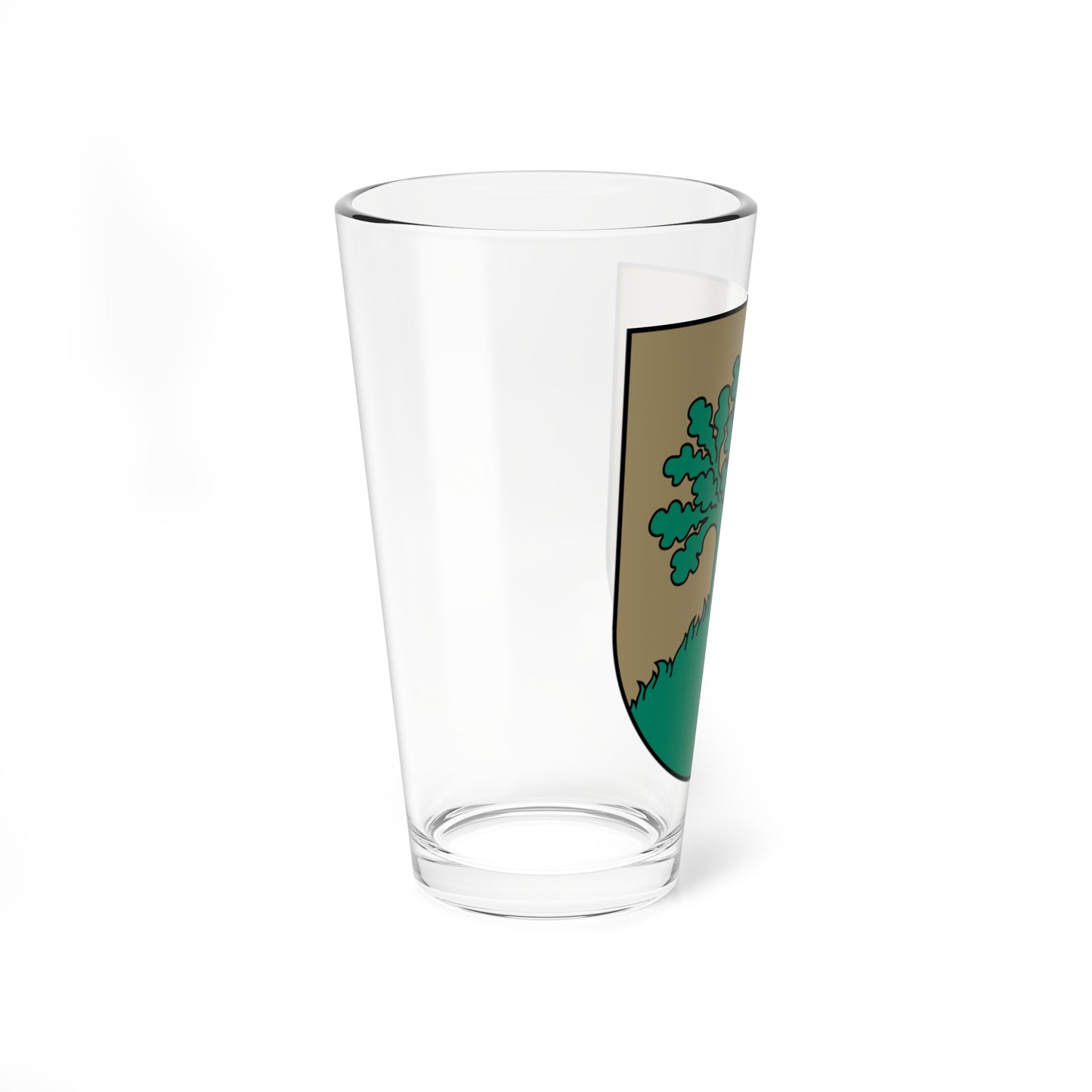 Valmieras apriņķa ģerbonis (Latvia) (Coat of Arms) Pint Glass 16oz