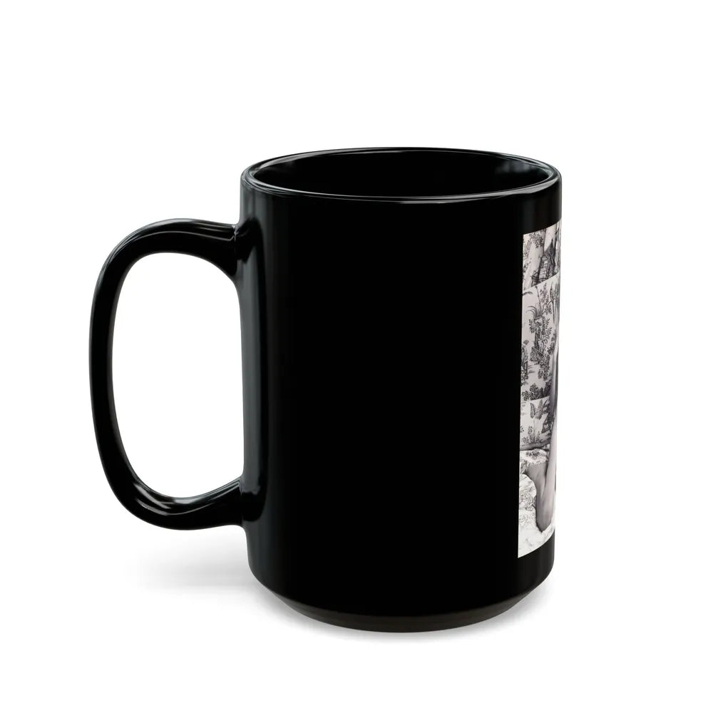 Julie Ege #247 (Vintage Female Icon) Black Coffee Mug-Go Mug Yourself