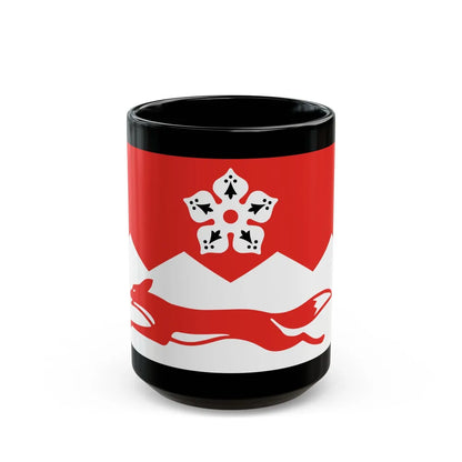 Flag of Leicestershire UK - Black Coffee Mug-15oz-Go Mug Yourself