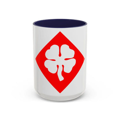 Fourth United States (U.S. Army) Accent Coffee Mug-15oz-Navy-Go Mug Yourself