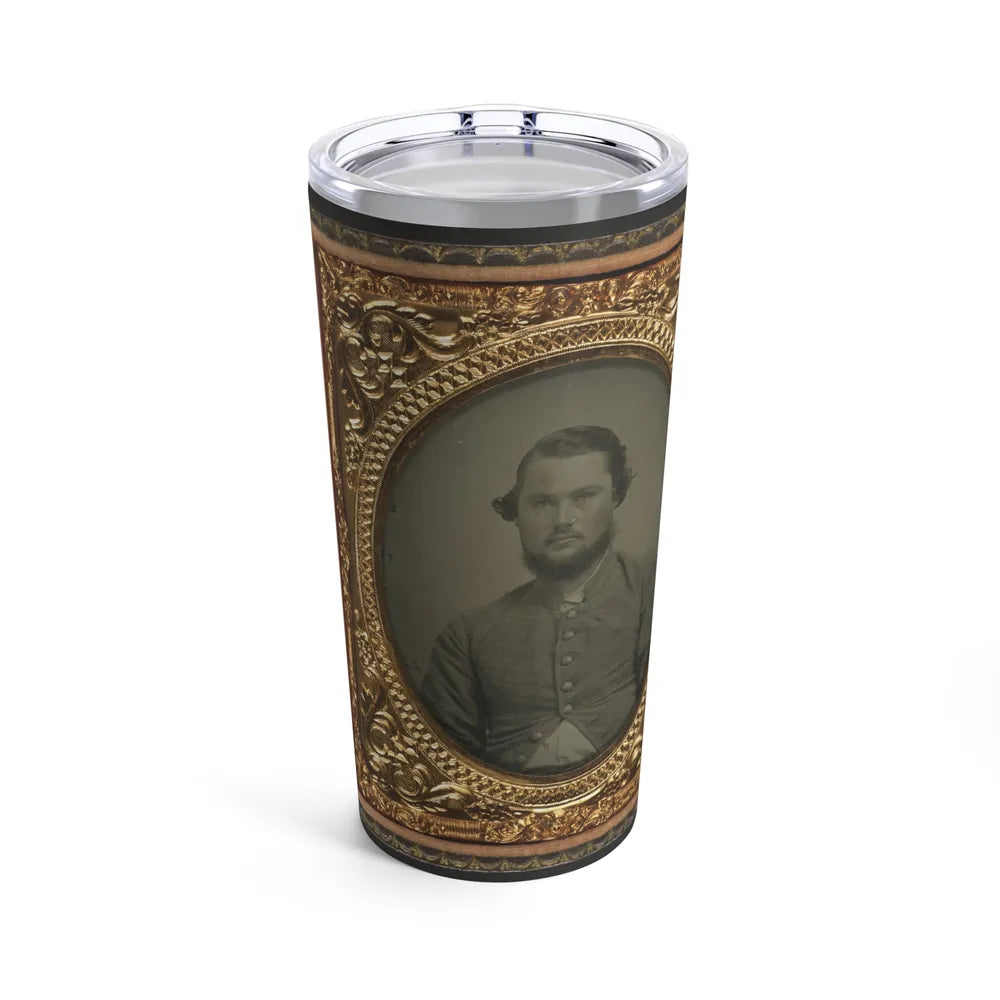 Unidentified Soldier In Confederate Uniform 002 (U.S. Civil War) Tumbler 20oz-20oz-Go Mug Yourself