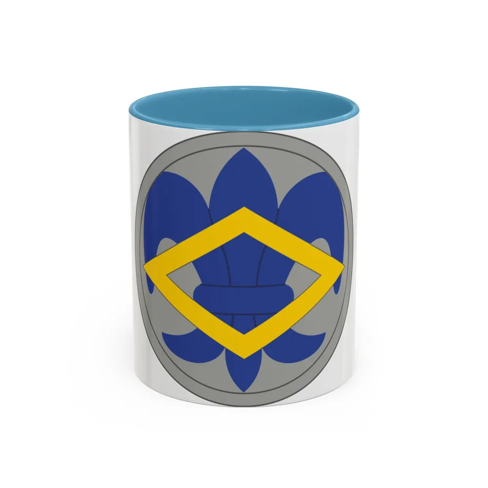 336 Finance Center (U.S. Army) Accent Coffee Mug-11oz-Light Blue-Go Mug Yourself