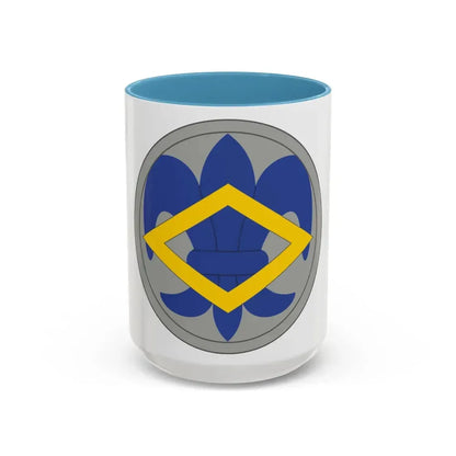 336 Finance Center (U.S. Army) Accent Coffee Mug 15oz Light Blue - Go Mug Yourself