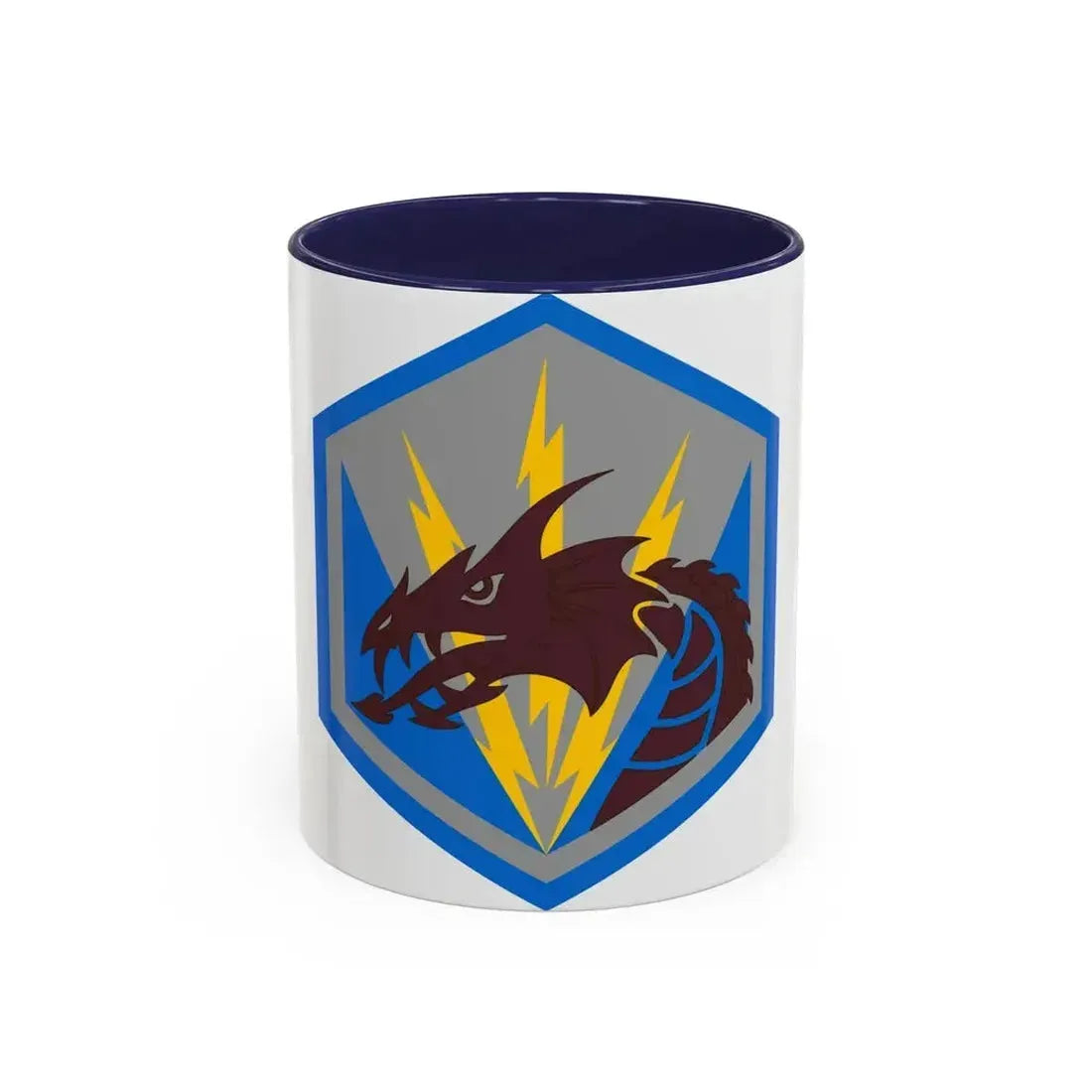 336 Military Intelligence Brigade (U.S. Army) Accent Coffee Mug 11oz Navy - Go Mug Yourself