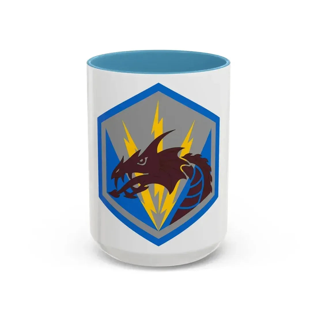 336 Military Intelligence Brigade (U.S. Army) Accent Coffee Mug 15oz Light Blue - Go Mug Yourself