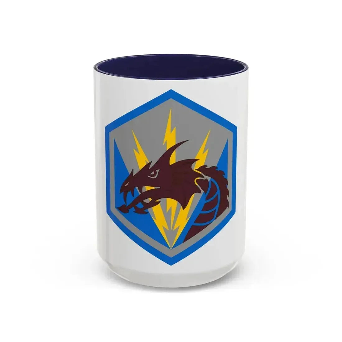 336 Military Intelligence Brigade (U.S. Army) Accent Coffee Mug 15oz Navy - Go Mug Yourself