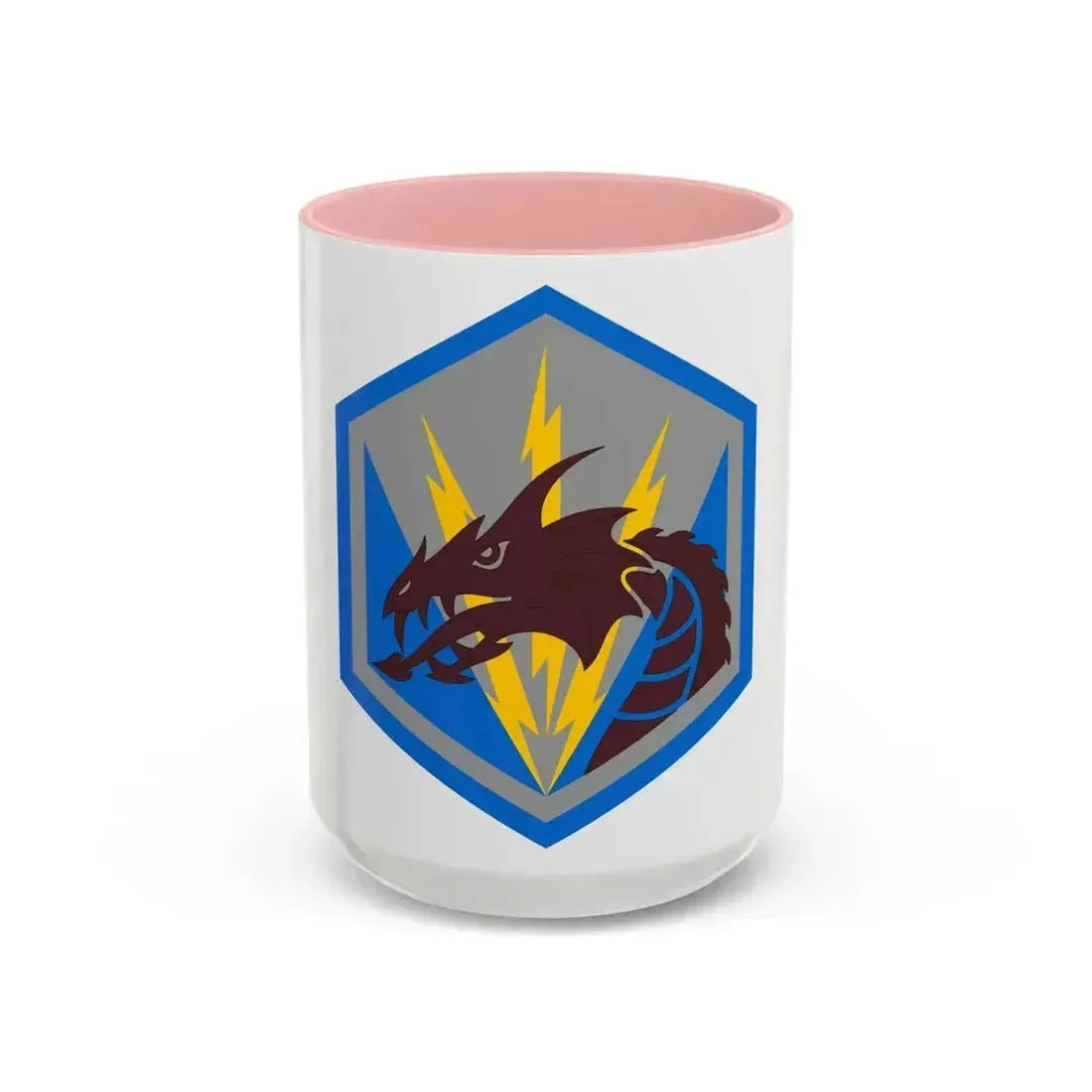 336 Military Intelligence Brigade (U.S. Army) Accent Coffee Mug 15oz Pink - Go Mug Yourself
