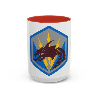 336 Military Intelligence Brigade (U.S. Army) Accent Coffee Mug 15oz Red - Go Mug Yourself