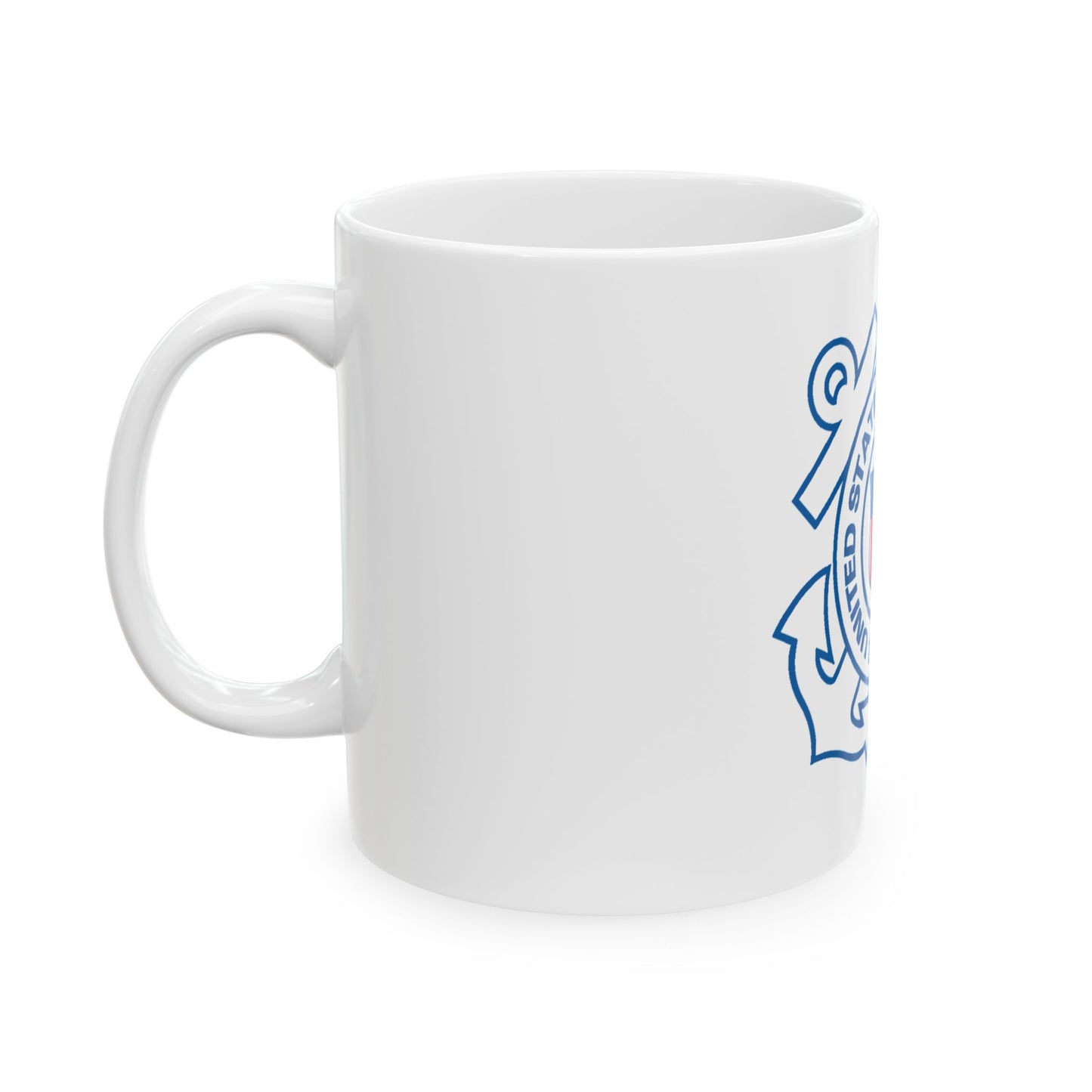 USCG Official Emblem (U.S. Coast Guard) White Coffee Mug