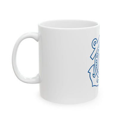 USCG Official Emblem (U.S. Coast Guard) White Coffee Mug
