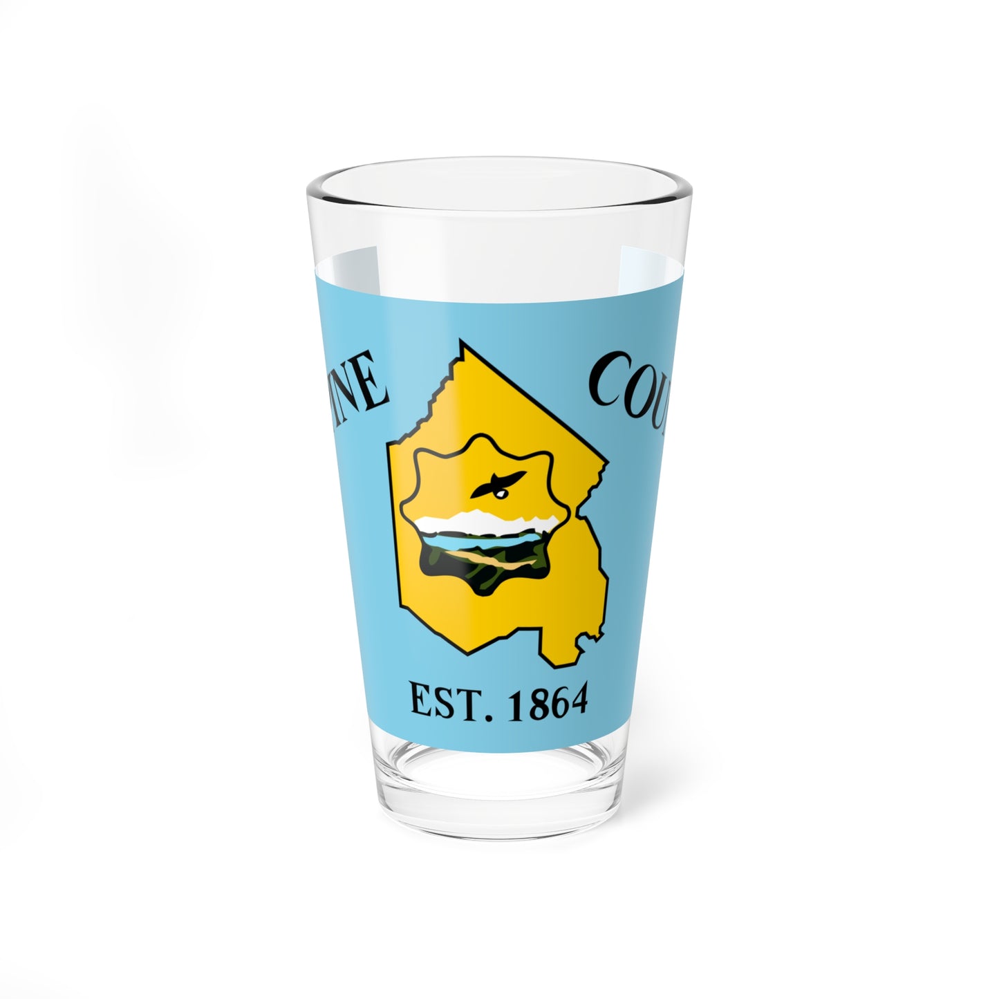 Flag of Alpine County California (United States) Pint Glass 16oz