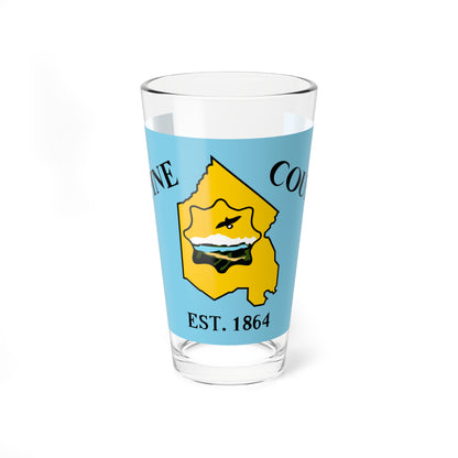 Flag of Alpine County California (United States) Pint Glass 16oz