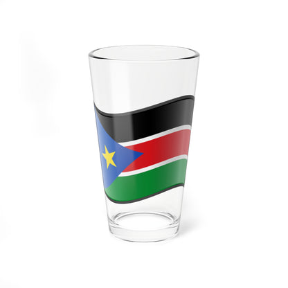 Nuvola South Sudan flag (South Sudan) Pint Glass 16oz