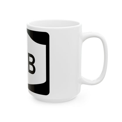 NY-12B (New York) (Road Sign) White Coffee Mug