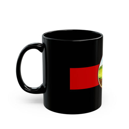 Flag of Nong Khai Province Thailand - Black Coffee Mug-Go Mug Yourself