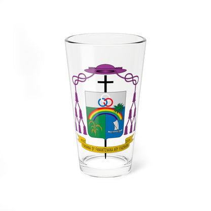 Escudo de Gustavo Bombín Espino (Spain) (Coat of Arms) Pint Glass 16oz