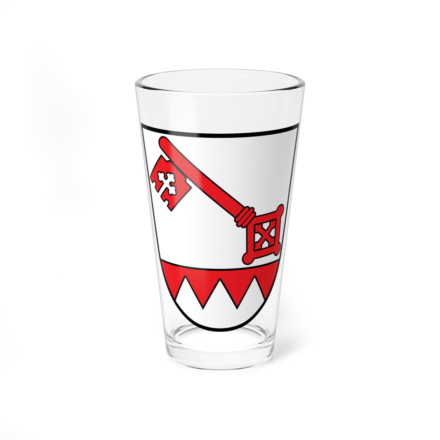 DEU Bieberehren COA (Germany) (Coat of Arms) Pint Glass 16oz