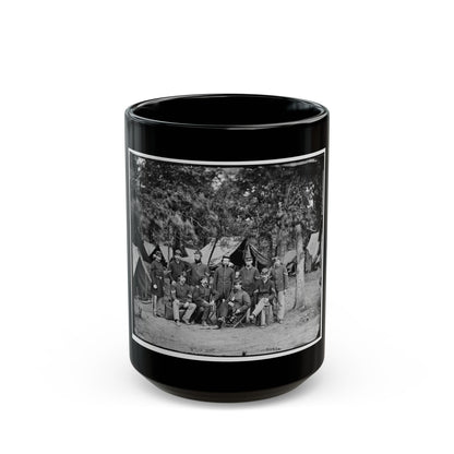 Bealeton, Va. Officers And Noncommissioned Officers Of Co. D, 93d New York Infantry (U.S. Civil War) Black Coffee Mug