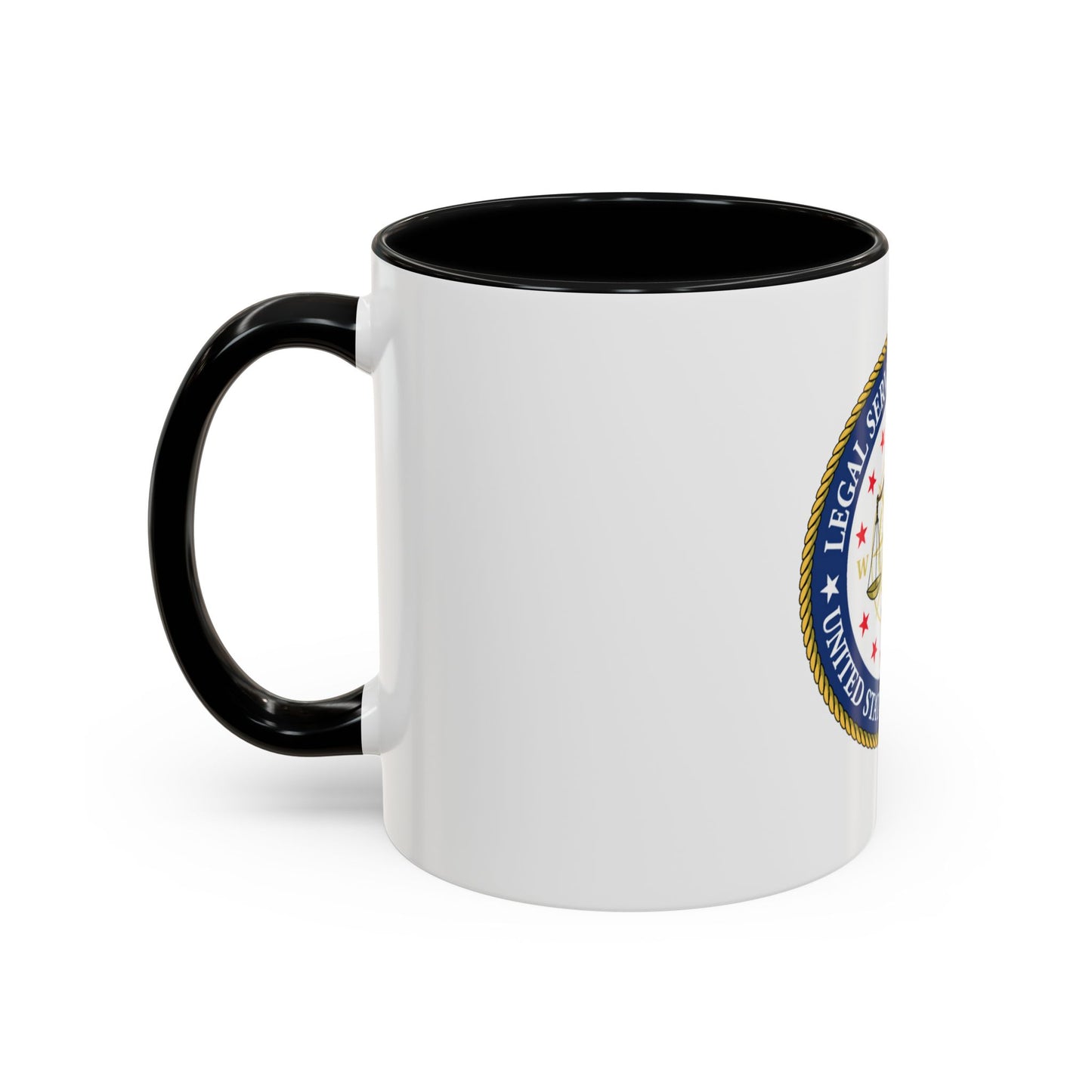 USCG Legal Service Command (U.S. Coast Guard) Accent Coffee Mug