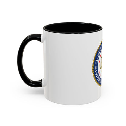 USCG Legal Service Command (U.S. Coast Guard) Accent Coffee Mug