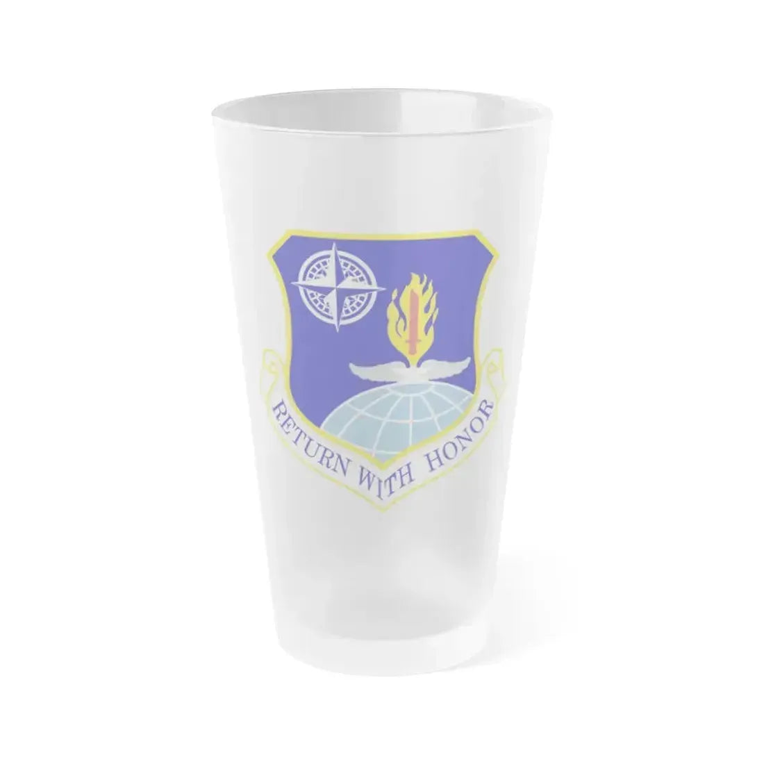 336th Training Group (U.S. Air Force) Frosted Pint Glass 16oz 16oz Frosted - Go Mug Yourself