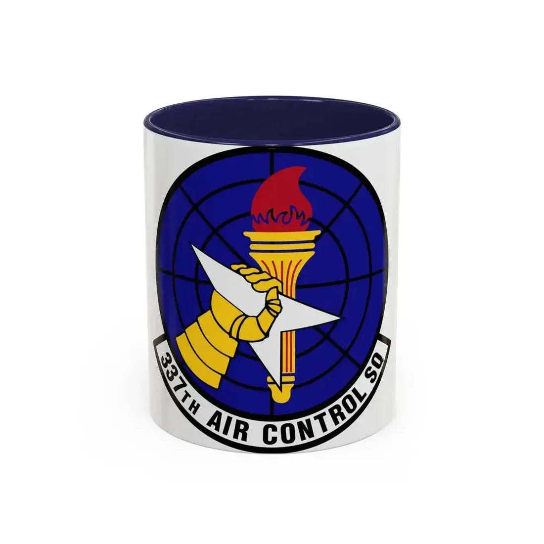 337 Air Control Squadron AETC (U.S. Air Force) Accent Coffee Mug 11oz Navy - Go Mug Yourself
