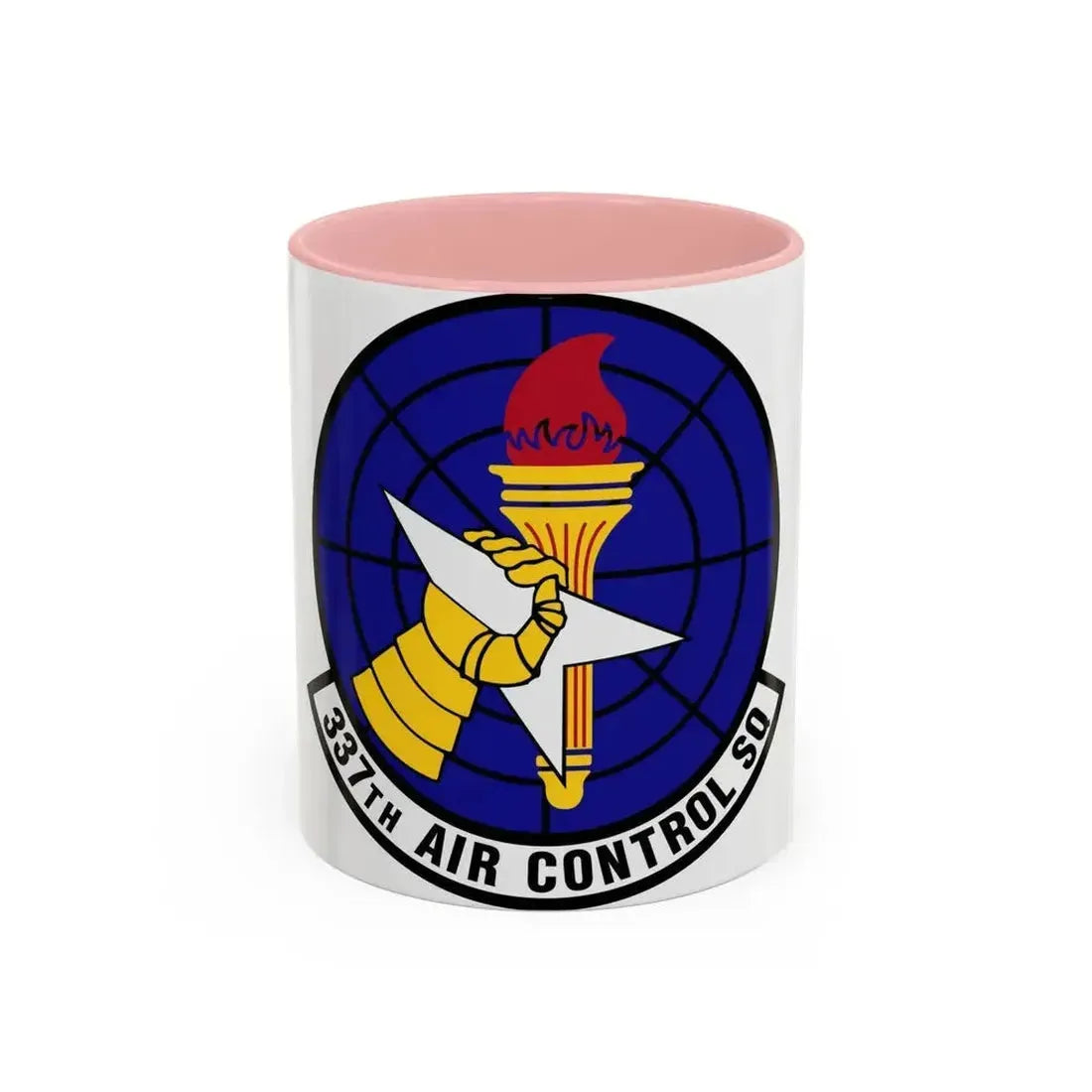 337 Air Control Squadron AETC (U.S. Air Force) Accent Coffee Mug 11oz Pink - Go Mug Yourself