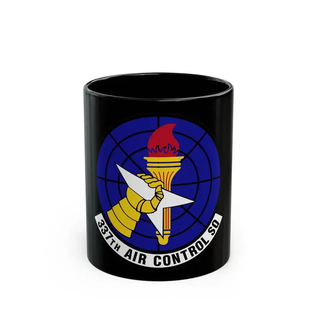 337 Air Control Squadron AETC (U.S. Air Force) Black Coffee Mug 11oz - Go Mug Yourself