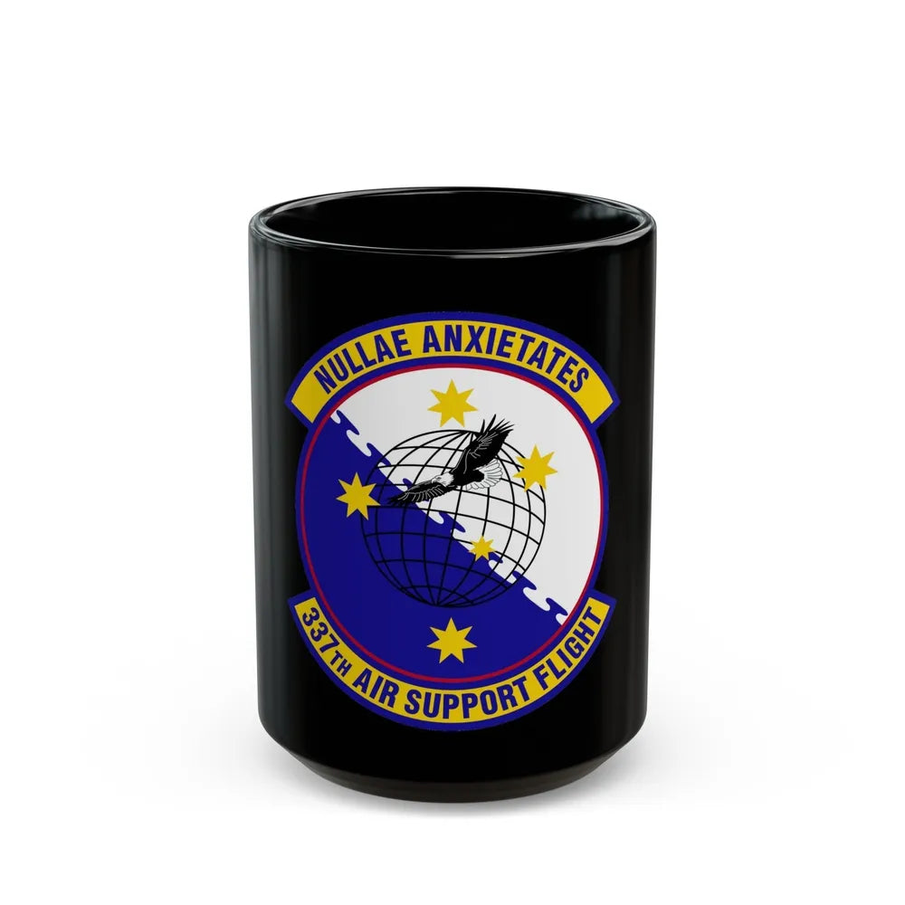 337 Air Support Flight PACAF (U.S. Air Force) Black Coffee Mug-15oz-Go Mug Yourself