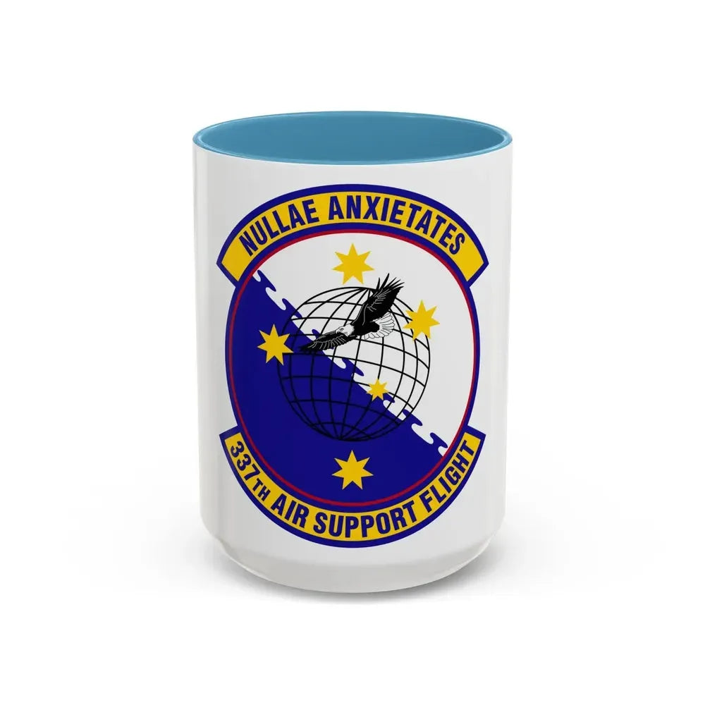 337 Air Support Flight PACAF (U.S. Air Force) Accent Coffee Mug 15oz Light Blue - Go Mug Yourself