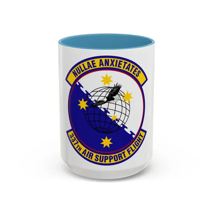 337 Air Support Flight PACAF (U.S. Air Force) Accent Coffee Mug 15oz Light Blue - Go Mug Yourself
