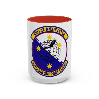 337 Air Support Flight PACAF (U.S. Air Force) Accent Coffee Mug 15oz Red - Go Mug Yourself