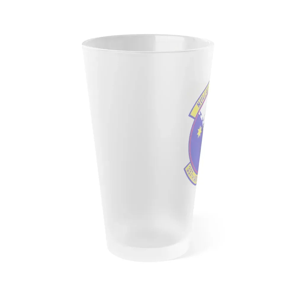 337 Air Support Flight PACAF (U.S. Air Force) Frosted Pint Glass 16oz - Go Mug Yourself