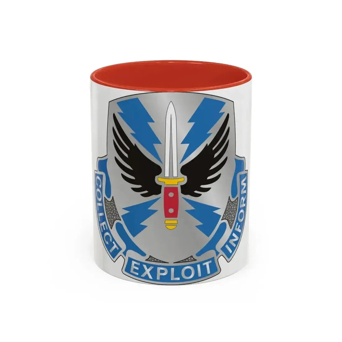 337 Military Intelligence Battalion (U.S. Army) Accent Coffee Mug 11oz Red - Go Mug Yourself