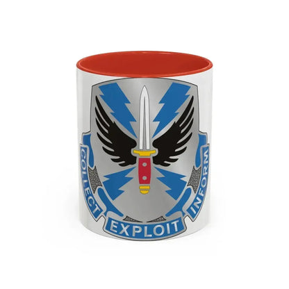 337 Military Intelligence Battalion (U.S. Army) Accent Coffee Mug 11oz Red - Go Mug Yourself